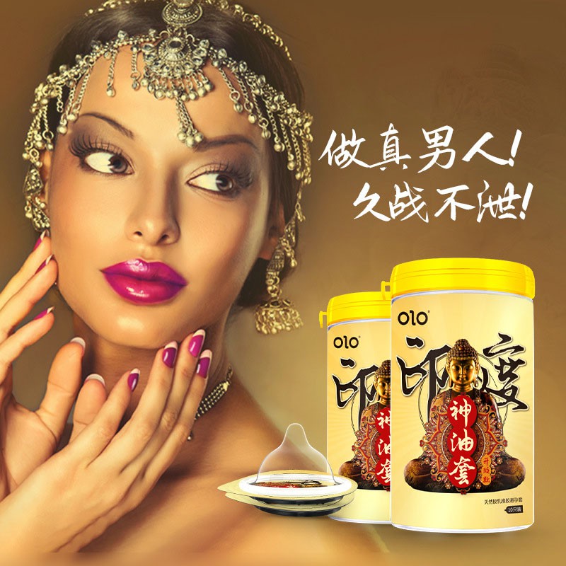 Bao Cao Su Gai OLO 001 Cao Cấp Ấn Độ Bao Cao Su Kéo Dài Thời Gian Siêu Mỏng Hộp 10 BCS