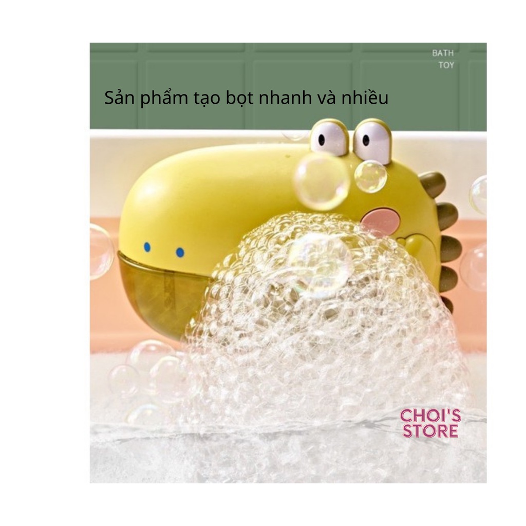 Đồ chơi nhà tắm tạo bọt, có nhạc, khủng long tạo bọt Choi Store 30