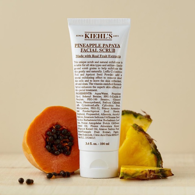 Kiehl's Pineapple Papaya Facial Scrub -  Kem Tẩy Tế Bào Chết Cho Da Nhạy Cảm 100ml (CHÍNH HÃNG MỸ)