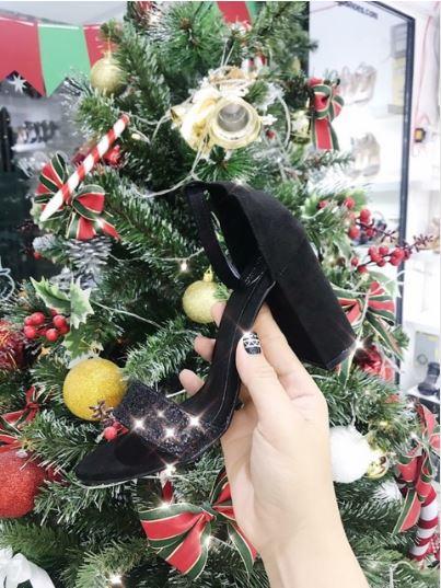 Giày sandal quai ngang kim tuyến 7p MYS