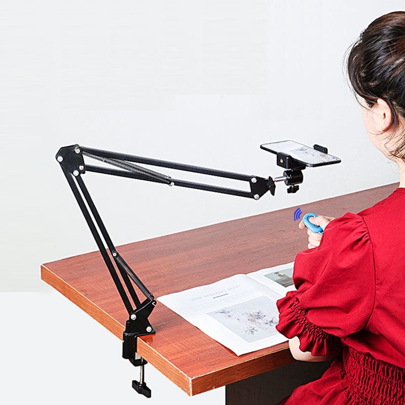 Giá đỡ điện thoại chụp hình trên cao quay video sản phẩm quay viết chữ, làm nail...