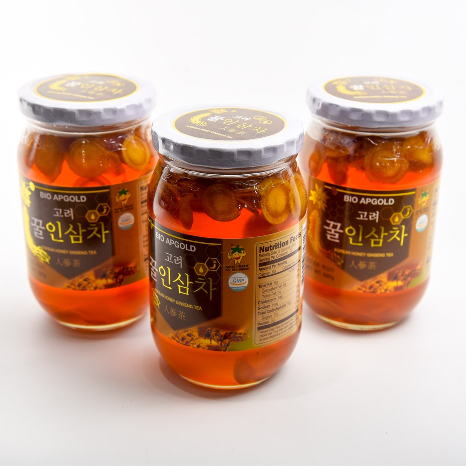 [QUÀ TẶNG CAO CẤP] Mật ong sâm Bio Apgold 580g - Hàn Quốc