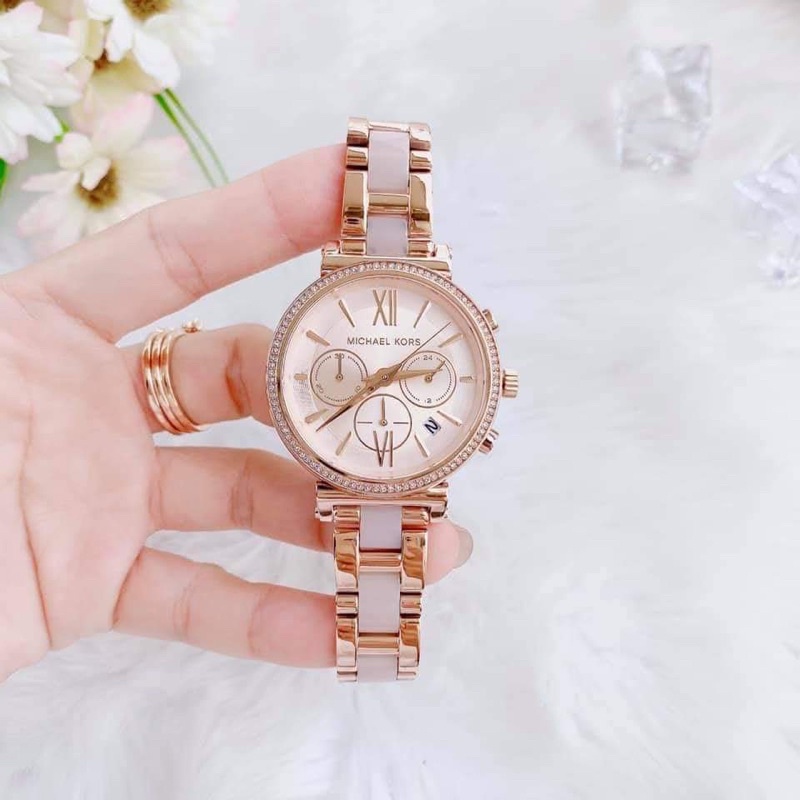 Đồng hồ nữ Michael Kors tông Rose sang trọng