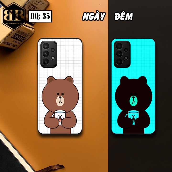 Ốp lưng kính Dạ Quang Samsung Galaxy A23 phát sáng trong đêm siêu cute