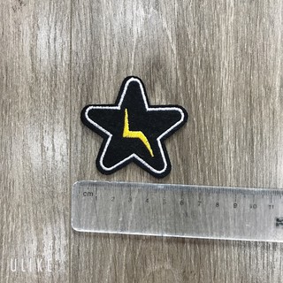 Sticker Thêu Logo hình sao sét