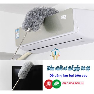 Chổi quét trần nhà cán inox dài 2.8m, chổi quét mạng nhện đầu chổi bằng sợi vải siêu nhỏ linh hoạt lau mọi ngóc ngách
