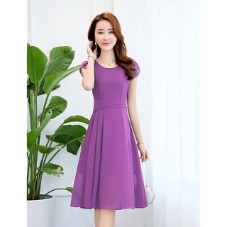 Đầm dáng dài eo cách điệu Miti