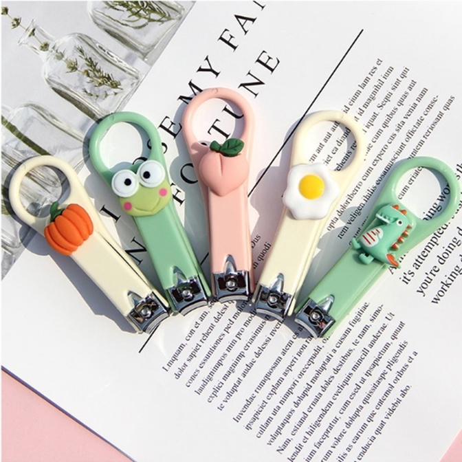 Bấm Móng Tay Dụng Cụ Cắt Móng Tay Thiết Kế Họa Tiết Hoạt Hình Đáng Yêu màu pastel