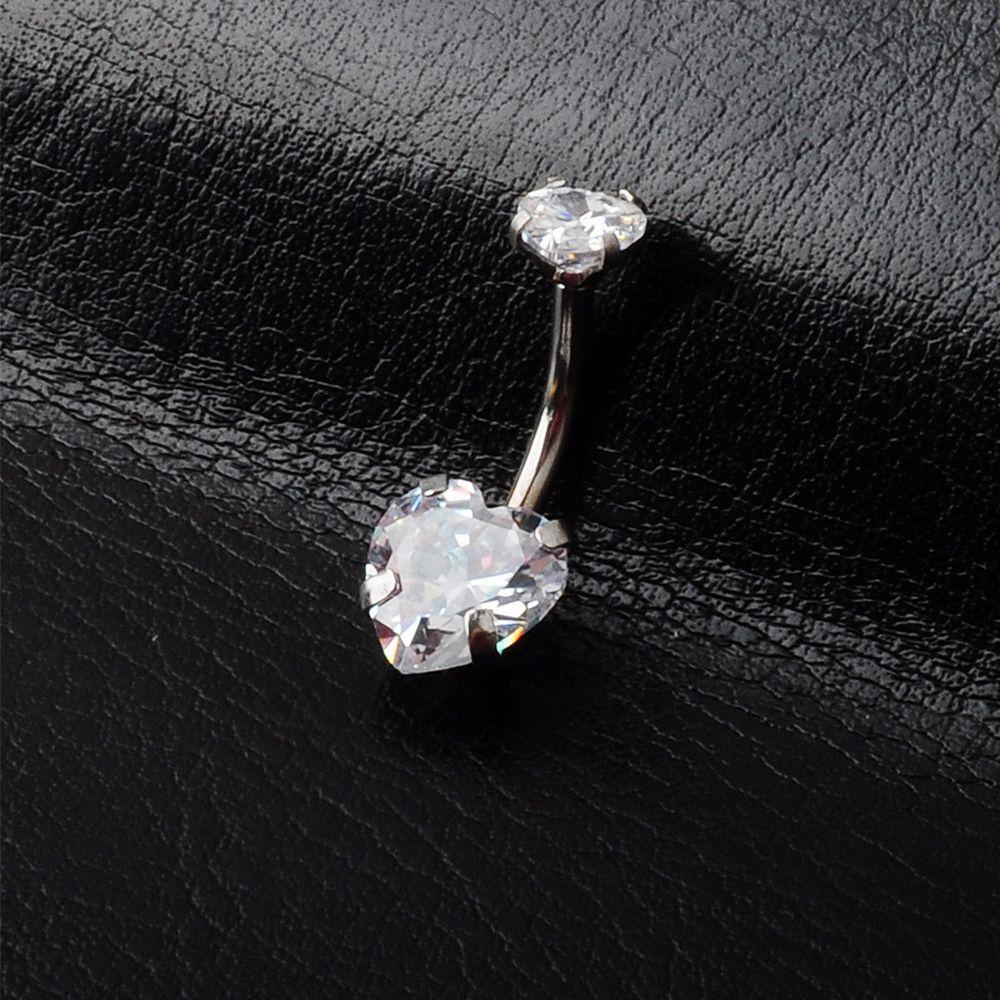 Khuyên Rốn Hình Trái Tim Bằng Thép Dành Cho Nam|Khuyên Xỏ Cơ Thể Thời Trang Cá Tính