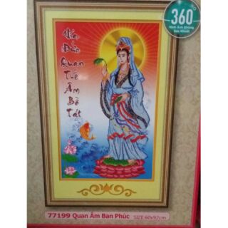 Freeship 99k tq_tranh đá quan âm