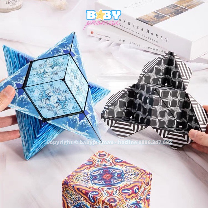 Rubik 3D Magic - Đồ chơi Rubic nam châm biến thể thành hơn 70 hình khối không gian ba chiều siêu độc lạ