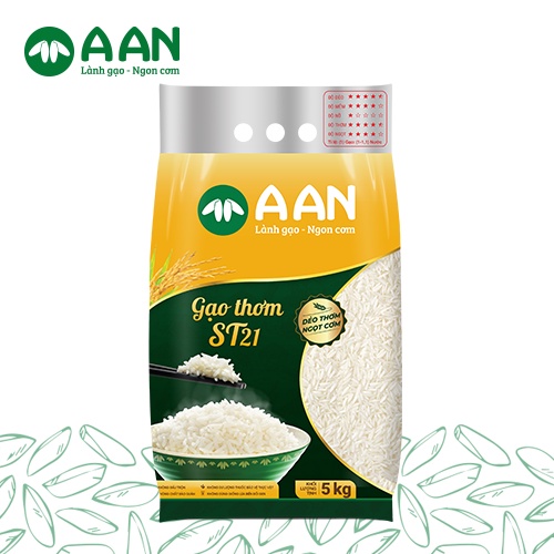 [HÀNG CHÍNH HÃNG] Gạo ST21 Gạo A An Túi 5 Kg