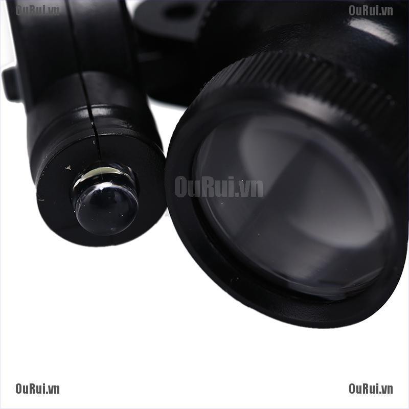 Kính Lúp Phóng Đại 20 Lần Có Đèn LED Chuyên Dụng Sửa Chữa Đồng Hồ Tiện Lợi