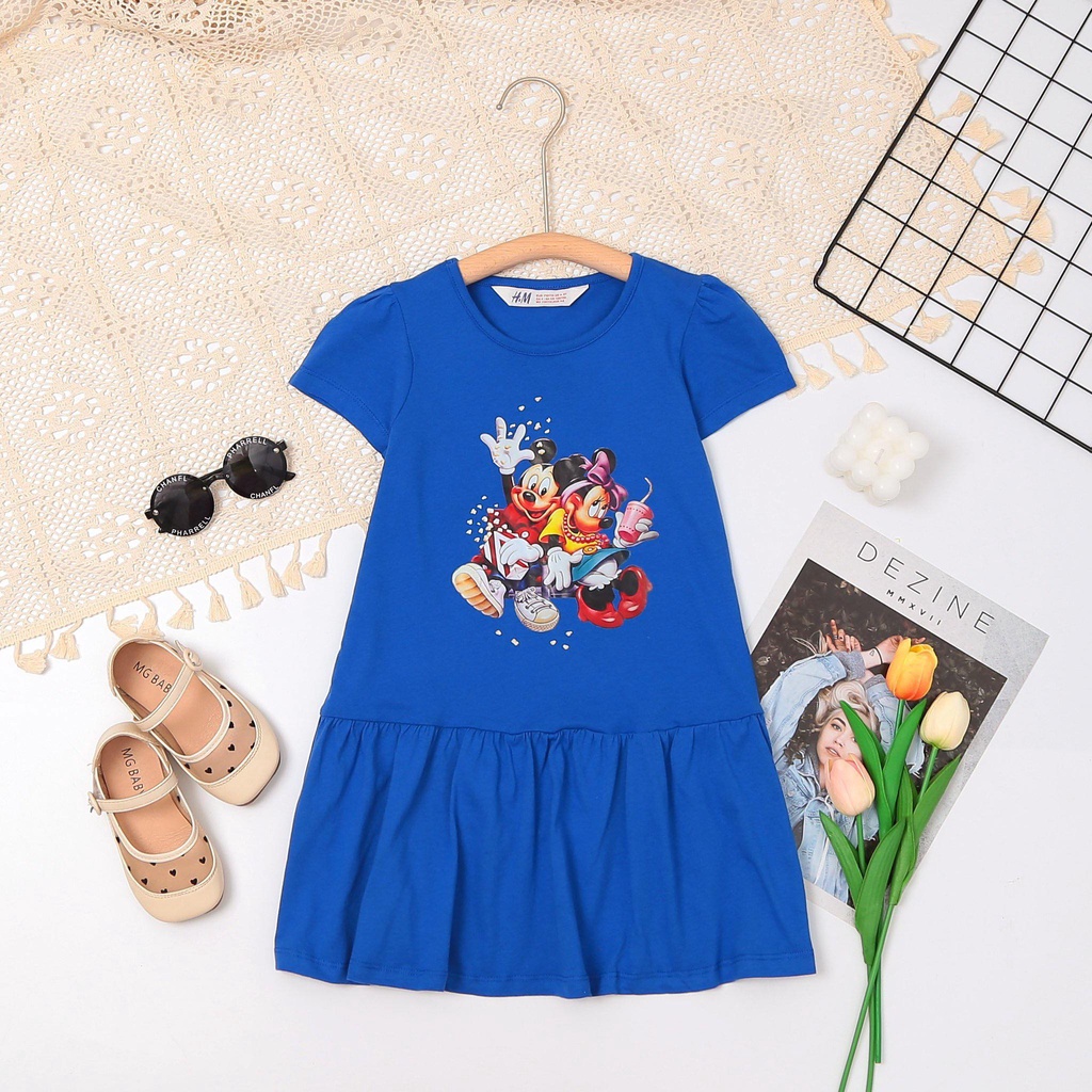 Đầm thun bé gái HM