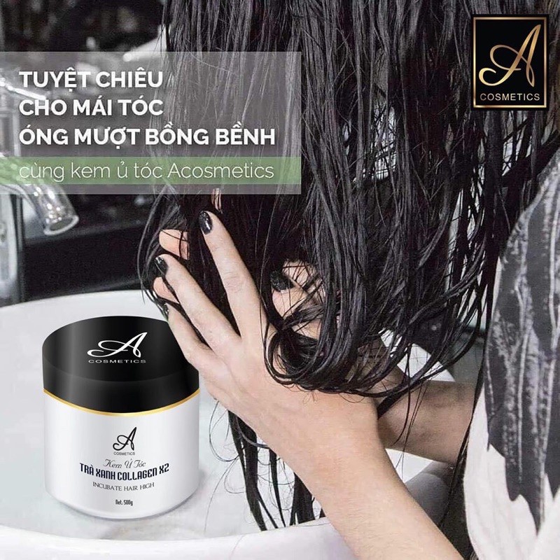 Bộ SP phục hồi tóc hư tổn, giảm rụng tóc gồm  Ủ tóc trà xanh + Tinh dầu bưởiAcosmetics | BigBuy360 - bigbuy360.vn