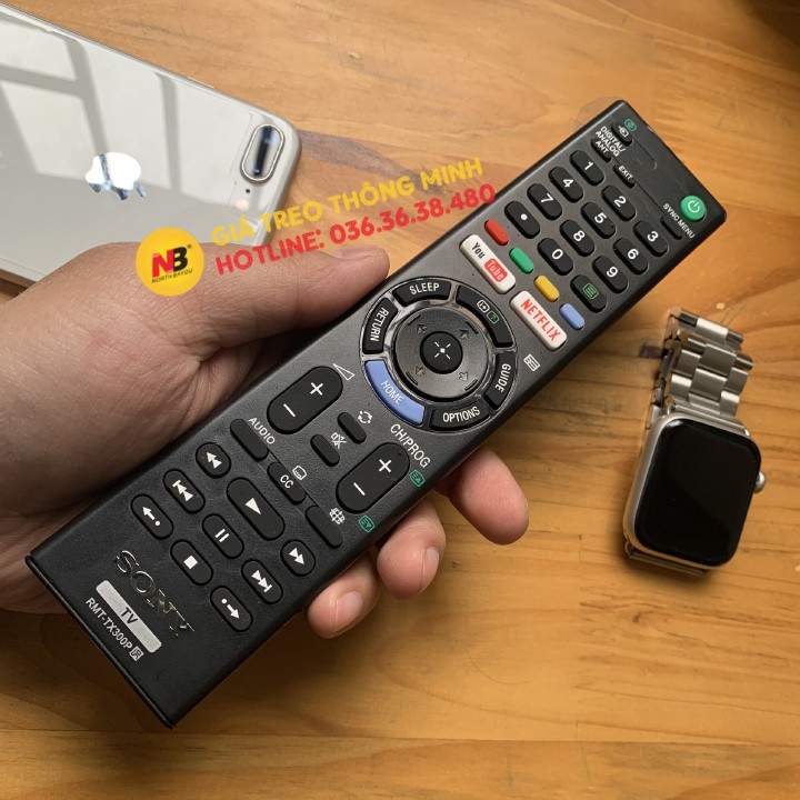 [Hàng Zin] Điều Khiển Tivi Sony Từ Xa RMT-TX300P - Remote Tivi Sony Dễ Dàng Truy Cập Internet - Có Phím Ấn Nhanh Youtube