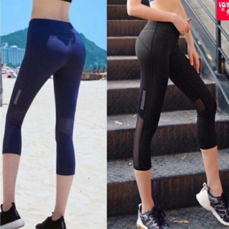 Quần lửng ngố tập gym yoga nữ