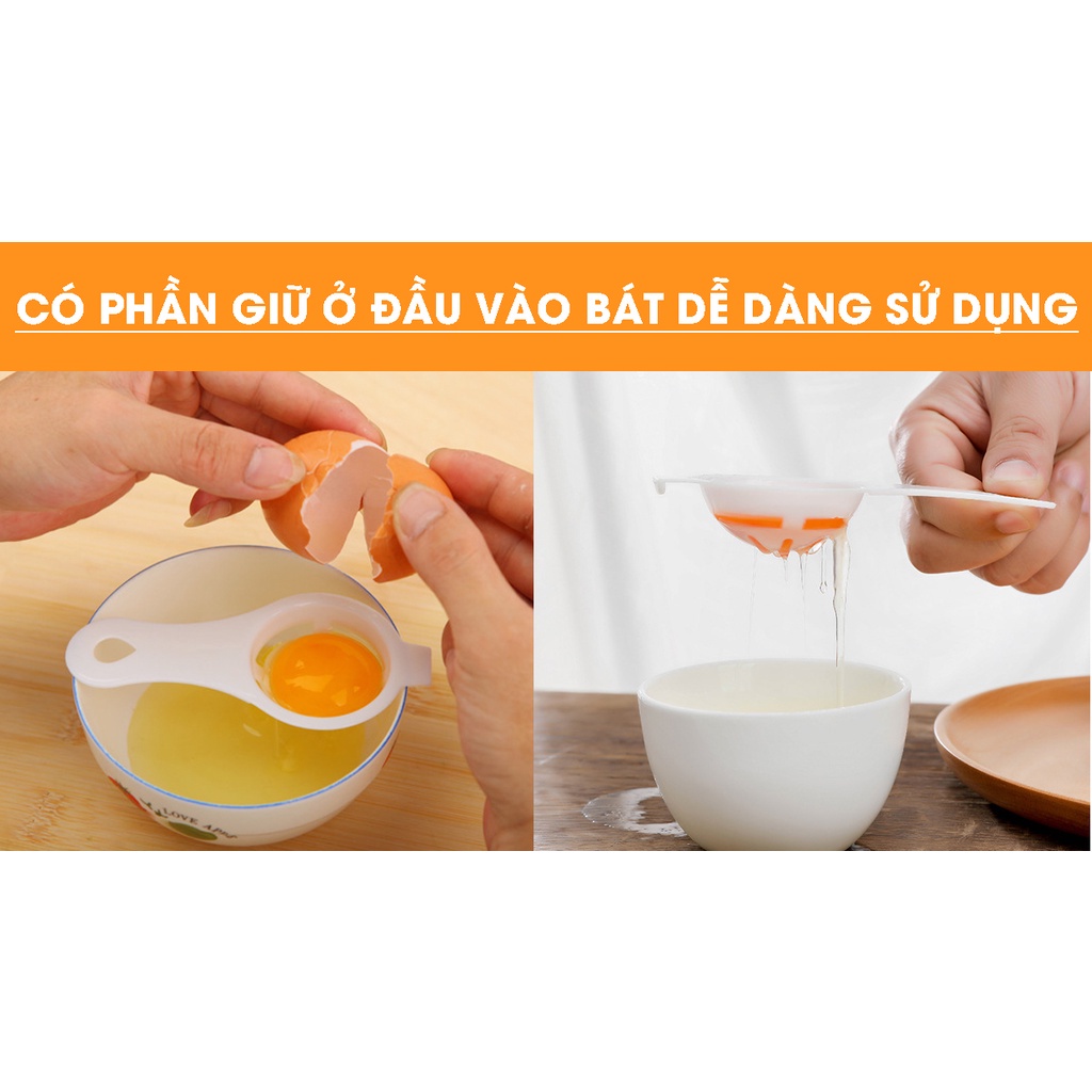 Dụng cụ tách lòng trứng làm bánh, nấu ăn ,tiện lợi, dễ dàng sử dụng