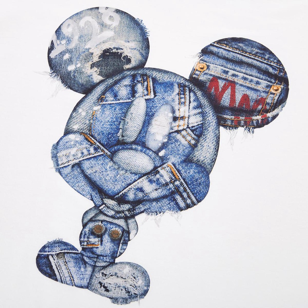 DISNEY UNIQLO Áo Thun Tay Ngắn In Hình Chuột Mickey 449507