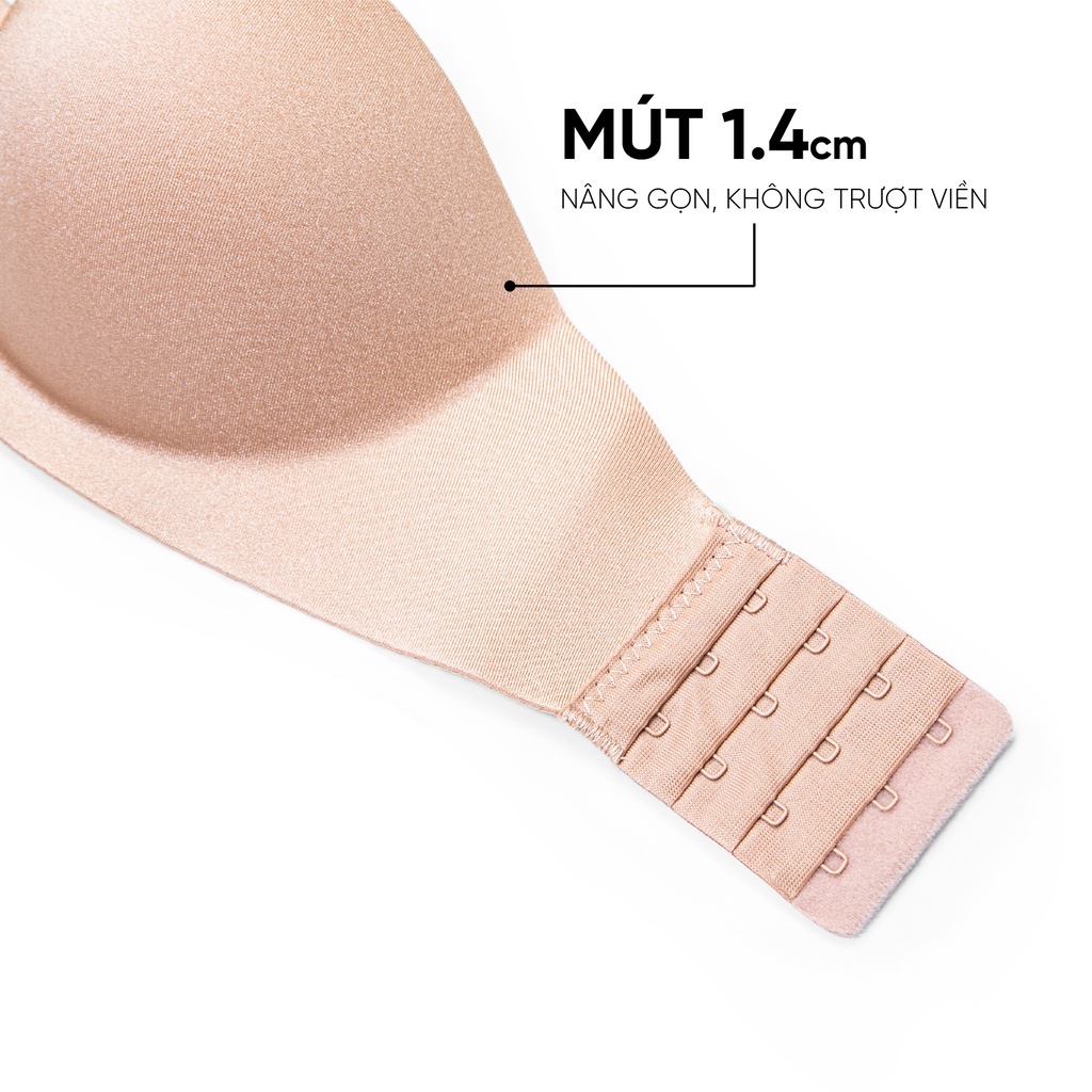 Áo lót nữ TINIAN su đúc chống tụt không dây cup ngang mặc hở lưng AL 218