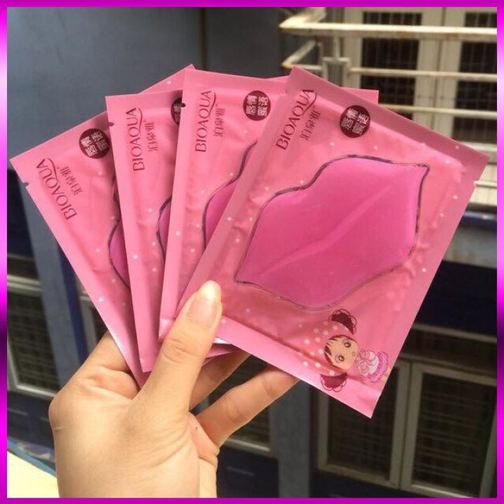 Mặt nạ dưỡng môi collagen BIOAQUA 🔥𝑭𝑹𝑬𝑬𝑺𝑯𝑰𝑷🔥 giảm thâm, làm mềm, dưỡng ẩm môi