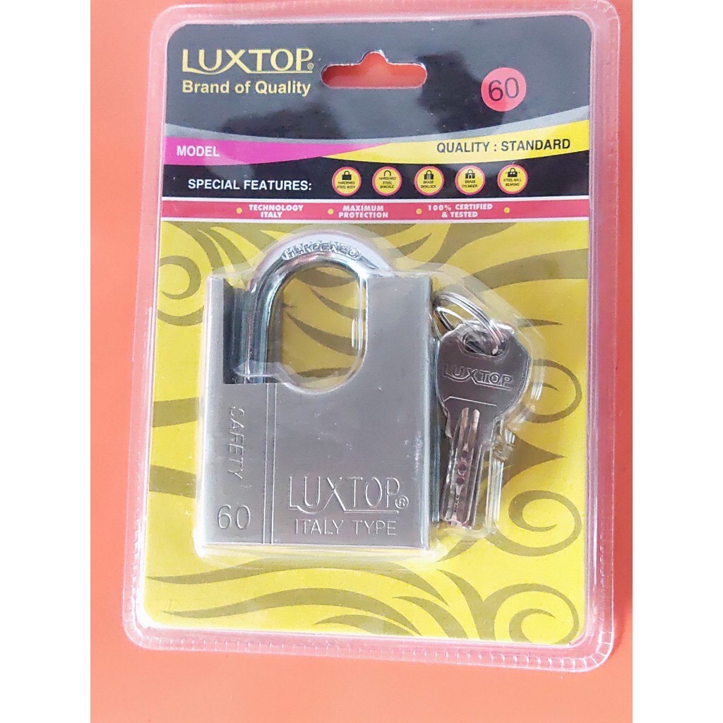Ổ Khóa Luxtop chống cắt 6p siêu rẻ thân rộng 60mm