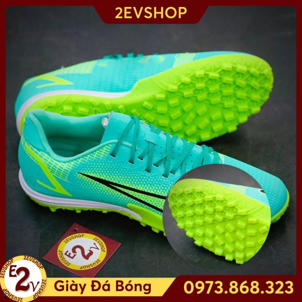 🇻🇮 Giày đá bóng thể thao nam 𝐌𝐞𝐫 𝐕𝐚𝐩𝐨𝐫 14 Xanh Ngọc đế mềm, giày đá banh cỏ nhân tạo - 2EVSHOP
