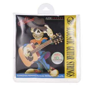 Dây đàn Guitar Acoustic màu bạc Alice A206