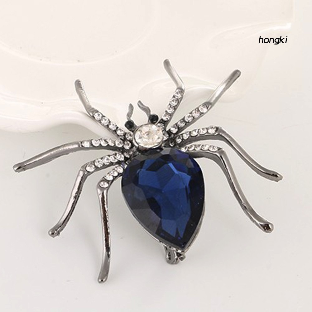 Ghim Cài Áo Hình Nhện Đính Đá Nhân Tạo Thời Trang Cho Nữ