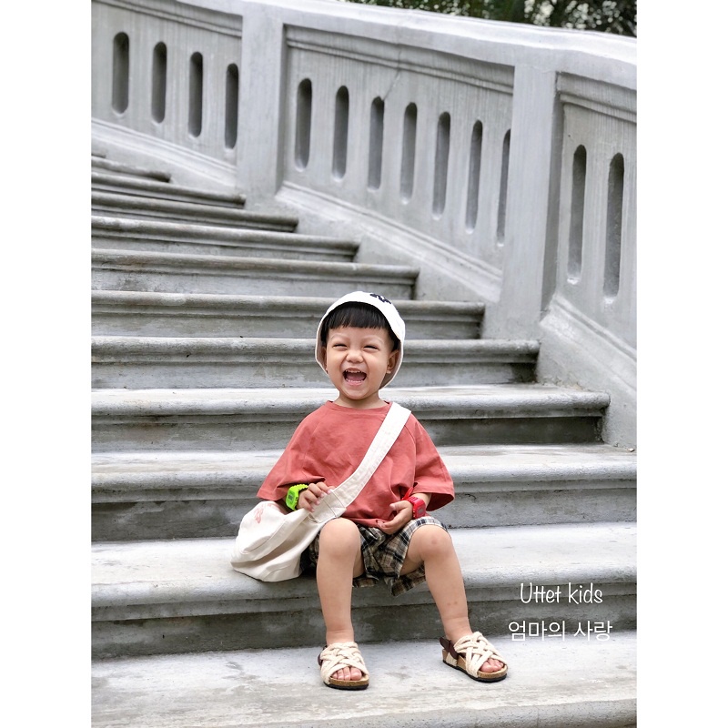 [Ảnh thật] Áo thun trơn hàn quốc 1016 dành cho bé gái và bé trai size 80 đến 120
