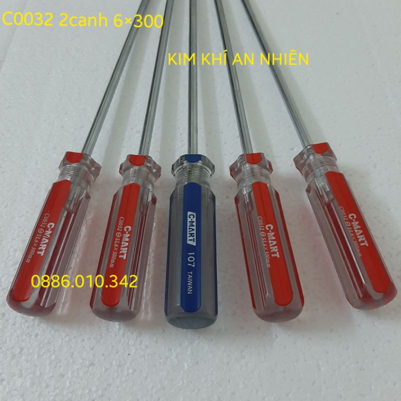 Tua vít dài 5x300mm, 6x300mm có từ tính bằng thép Crv chính hãng CMART