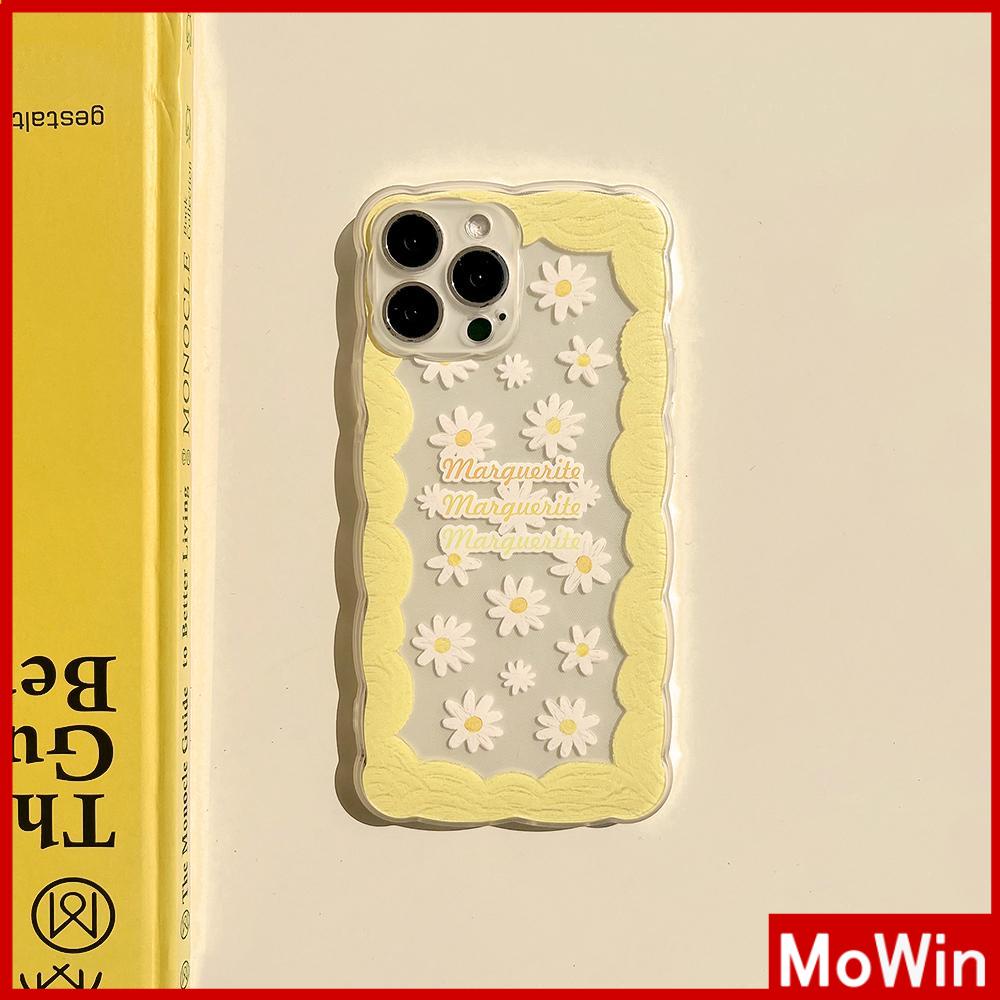 Ốp điện thoại silicon trong suốt in hoa vàng gợn sóng thích hợp cho iPhone 11 iPhone 13 Pro Max 12 Pro Max 7 Plus xr