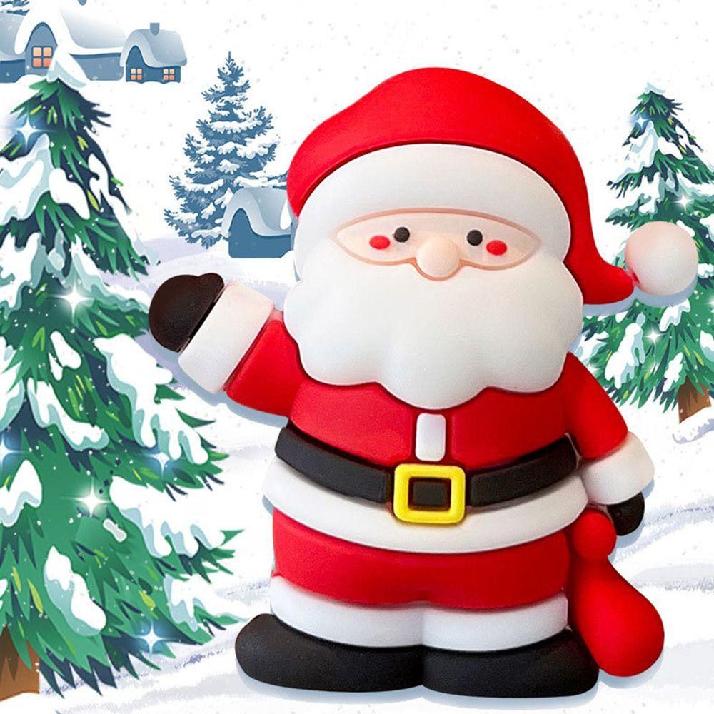 Búp Bê Ông Già Noel / Người Tuyết Bằng Cao Su Treo Điện Thoại Trang Trí Cây Thông Giáng Sinh