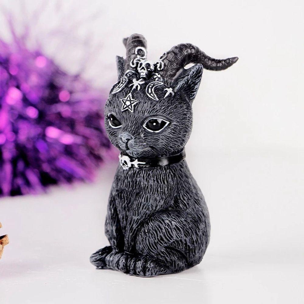 Phụ Kiện Trang Trí Phòng Halloween Hình Mèo Phù Thủy