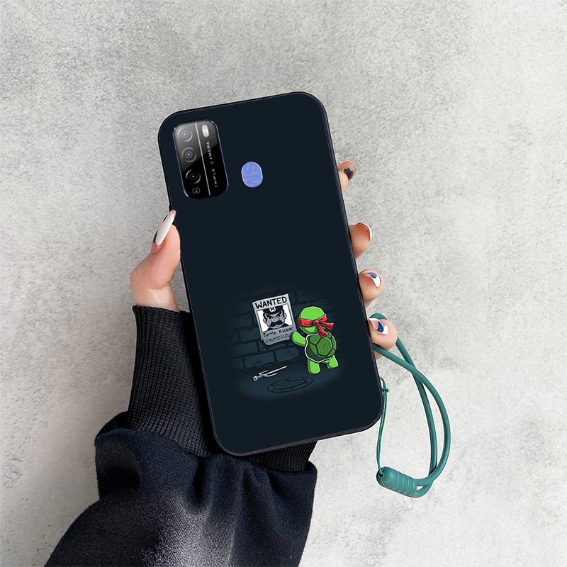 Ốp Điện Thoại Họa Tiết Hoạt Hình Pikachu Kèm Dây Đeo Cho Itel S16 Vision 1 Pro