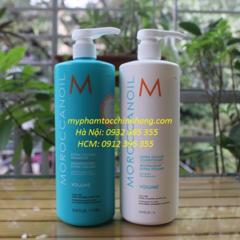 DẦU GỘI XẢ MOROCCANOIL EXTRA VOLUME TĂNG PHỒNG 1000ML*2