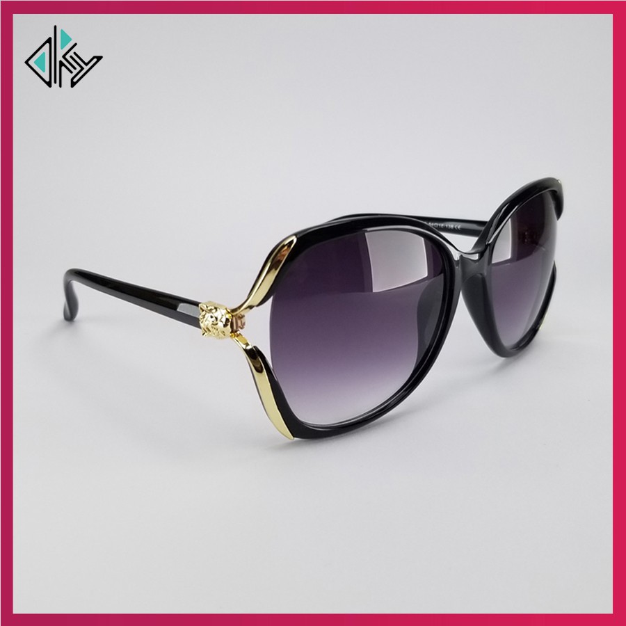 Mắt kính mát nữ thời trang cao cấp 1925 màu khói, nâu trà. Tròng ôm mặt, chống bụi, chống nắng, chống tia UV. | BigBuy360 - bigbuy360.vn