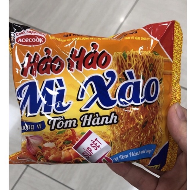 Mì xào khô Hảo Hảo hương vị Mì xào tôm hành gói 75g