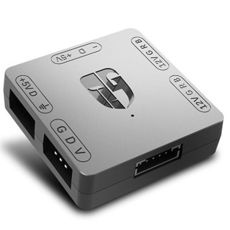 RGB Convertor 5V to 12V RGB Transfer Hub SATA Interface Magnet