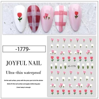 Sticker mẫu hoa 3d miếng dán móng tay nail