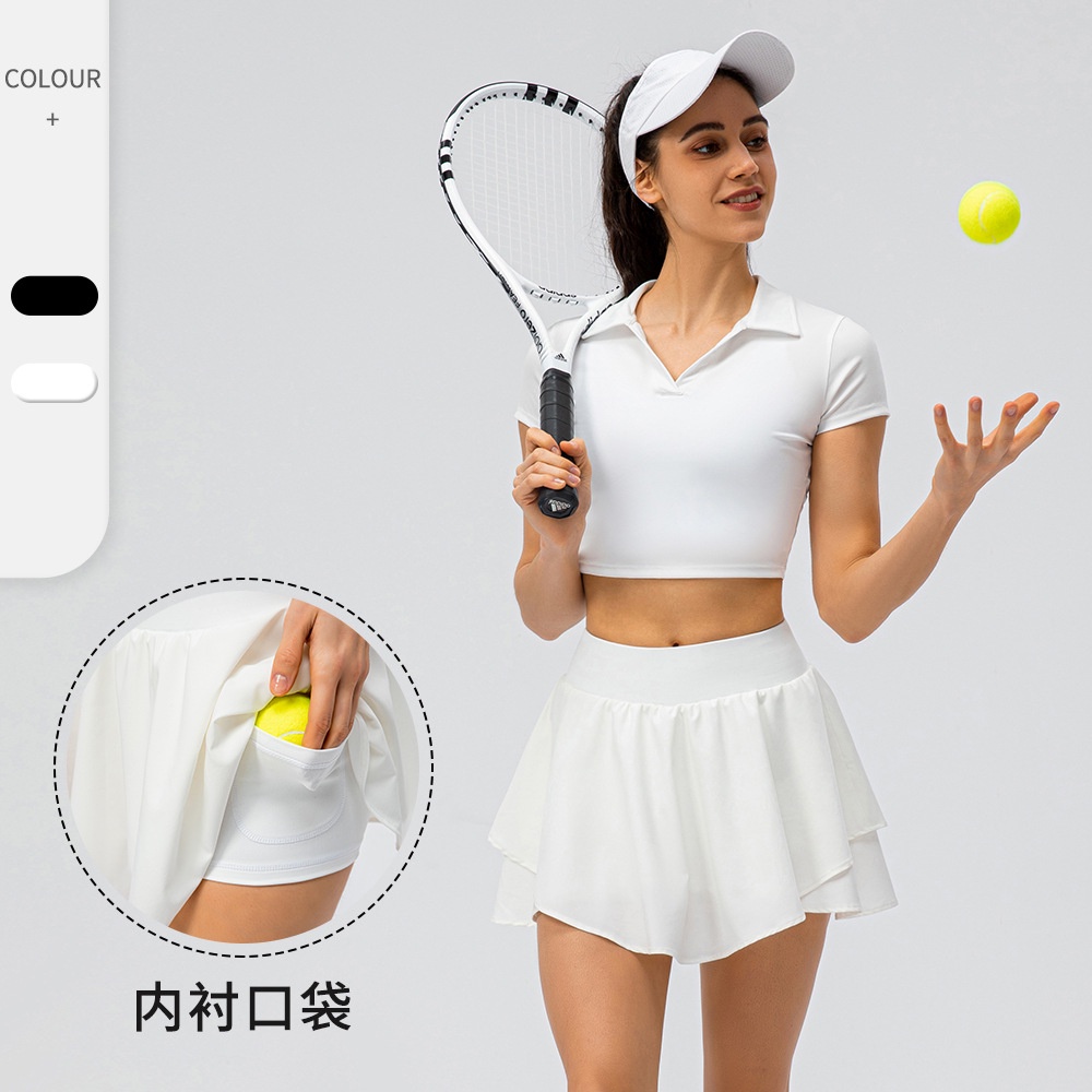 Bộ Váy Tennis / Cầu Lông / Tập Yoga Miss Lily Chống Lộ Thoáng Khí Thoải Mái Với 6 Màu Tùy Chọn