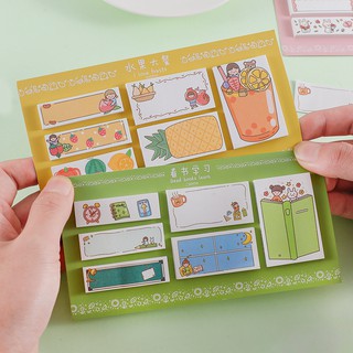 Tập Giấy Ghi Chú Hình Cô Gái Hoạt Hình Đáng Yêu