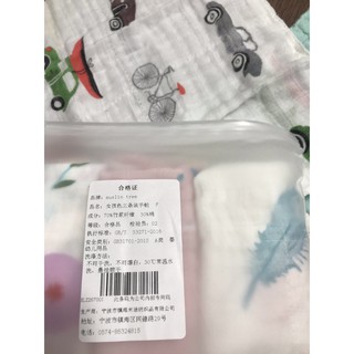 Set 3 khăn sữa sợi tre Muslin Tree siêu mềm cho bé