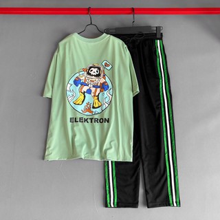 Áo Thun Tay Lửng Unisex ELEKTRON