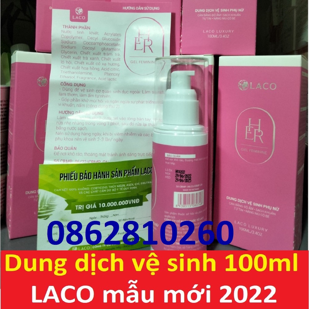 Dung dịch vệ sinh phụ nữ Laco Marosa se khít và làm hồng vùng kín, hết viêm ngứa, khô hạn, sạch khí hư 125ml