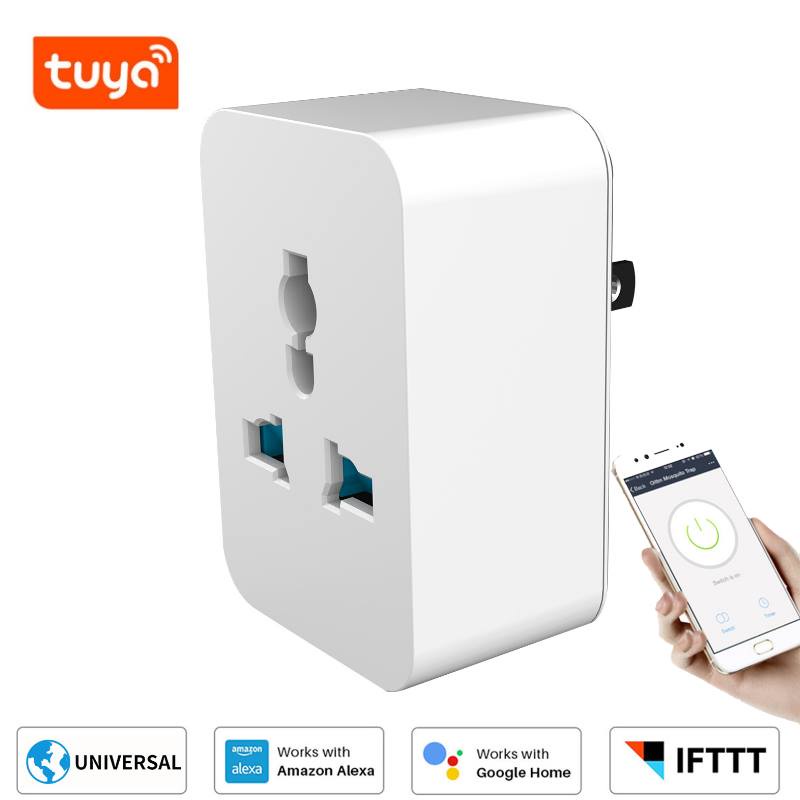 BH 6 THÁNG-Ổ Cắm Thông Minh Wifi Tuya Smart Life 4 Cổng 4 USB Hẹn Giờ Điều Khiển Từ Xa Tiện Lợi