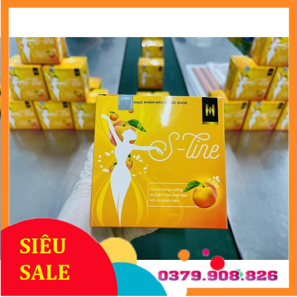 Mẫu mới - Trà Đào SLINE giảm cân dành cho nữ,hộp 15 gói chính hãng