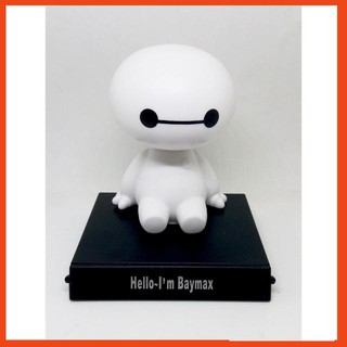 [Ưu đãi xịn] Đồ chơi Baymax lắc đầu để ô tô bàn làm việc kiêm cả đế kê điện thoại