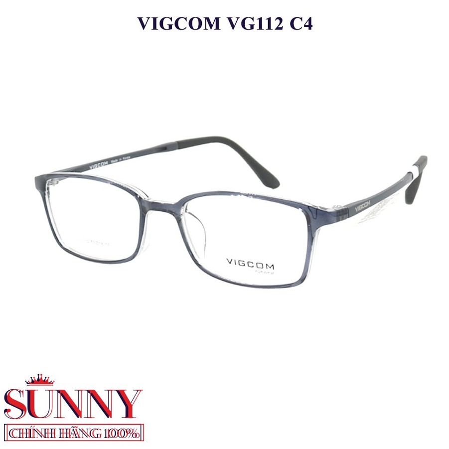 Gọng kính Vigcom VG112 (P2)  - sp chính hãng, bảo hành toàn quốc, có kem tem chống hàng giả do bộ công an cấp