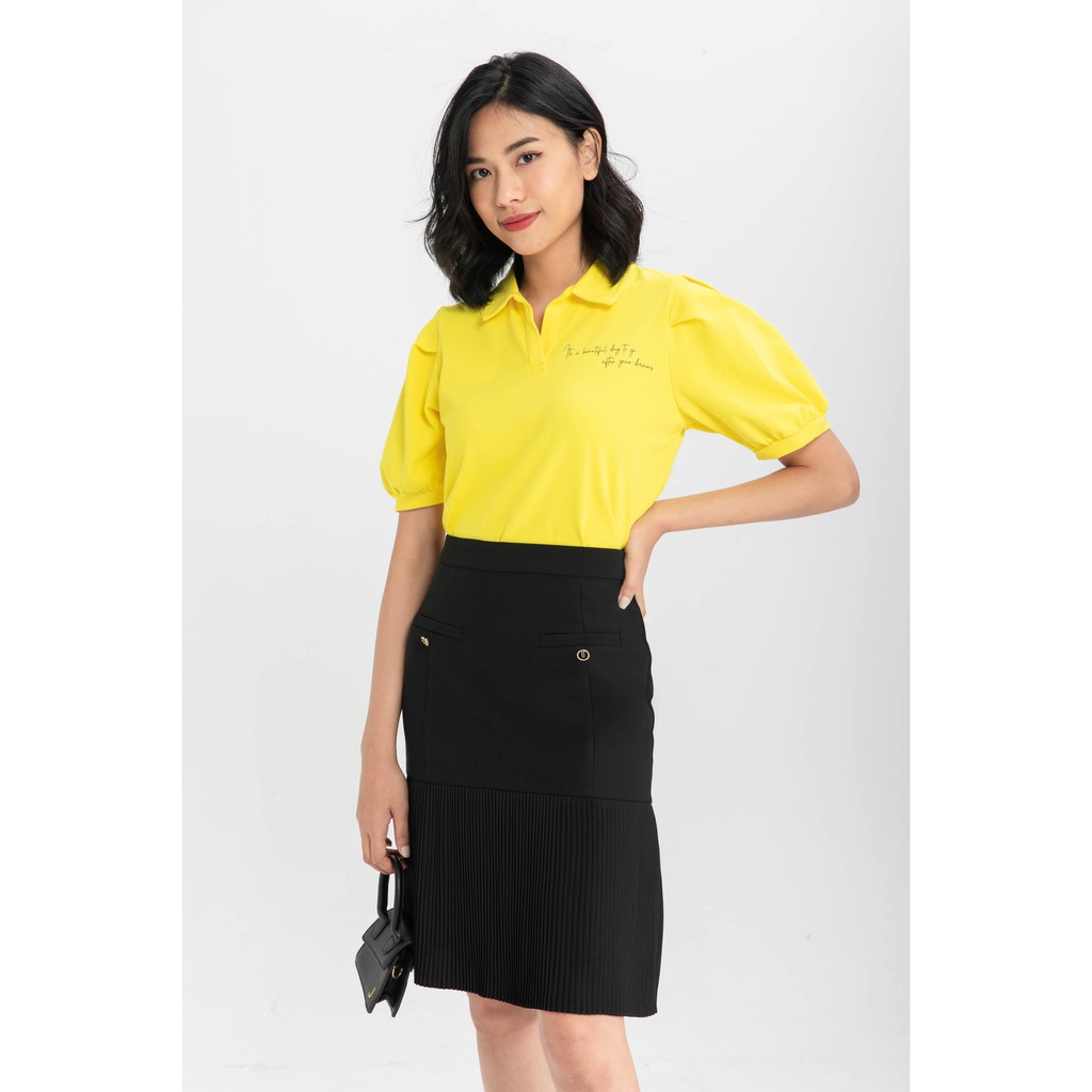 Áo polo dáng croptop nữ IVY moda MS 57B8511